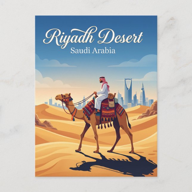 Riyadh Desert Saudi Arabia Postcard (Front)