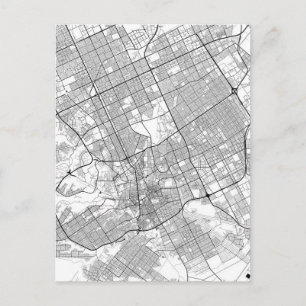 Riyadh Saudi Arabia Map Postcard