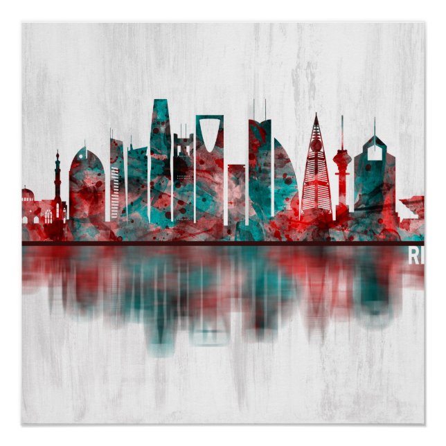 Riyadh Saudi Arabia Skyline Poster (Front)