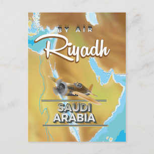 Riyadh Saudi Arabia vintage travel poster Postcard