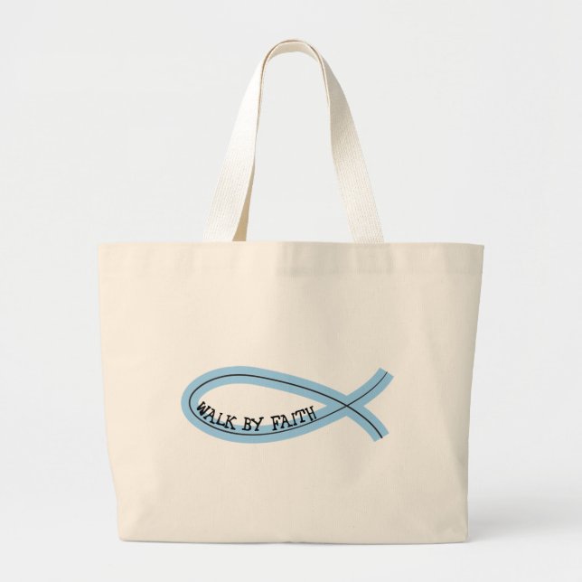 Riyah-Li Designs Walk By Faith Large Tote Bag (Front)