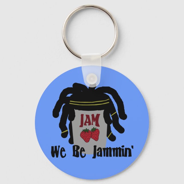 Riyah-Li Designs We Be Jammin' Key Ring (Front)