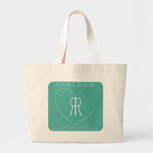Riyan's Reason Large Grocery Tote (Front)