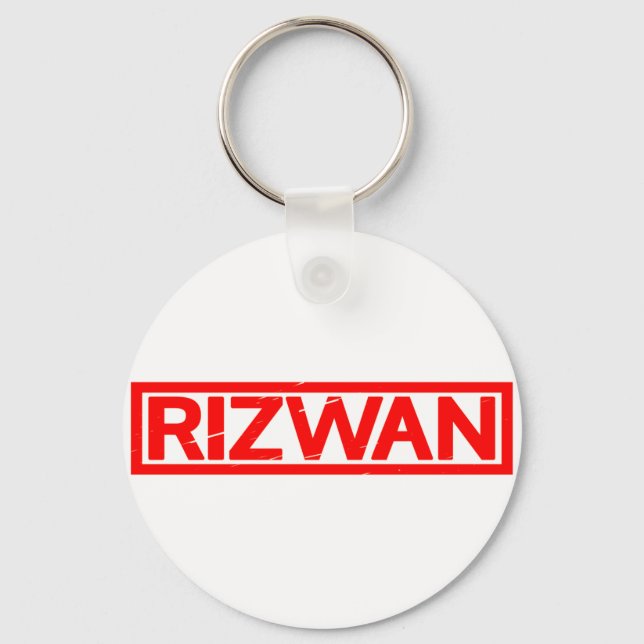 Rizwan Stamp Key Ring (Front)