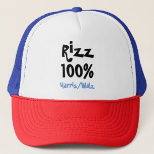 Rizz 100% Harris/Walz Trucker Hat
