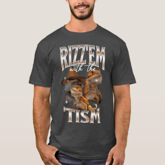 Rizz Bearded Dragon Autistic Bootleg funny T-Shirt