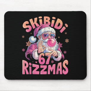 Rizz Christmas 67 Funny Xmas Gen Alpha Skibidi Riz Mouse Pad