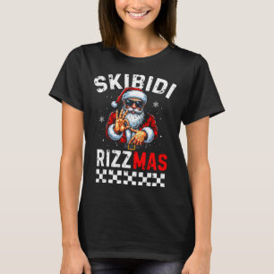 Rizz Christmas Santa 6 7 Funny Xmas Skibidi Rizzma T-Shirt