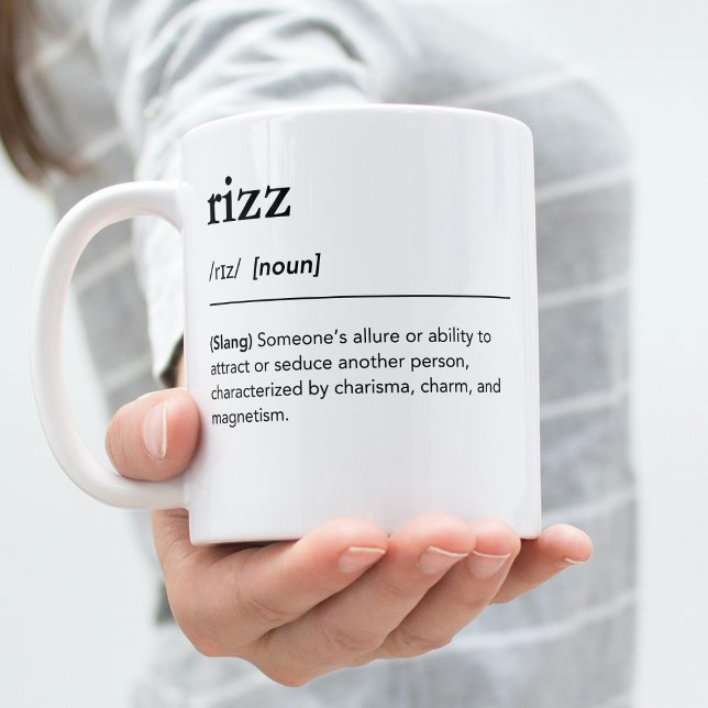Rizz Definition GenZ Word Millennial Coffee Mug (Creator Uploaded)
