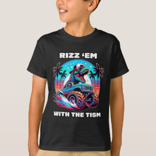 Rizz Em With The Tism Autism Awareness Funny Meme T-Shirt