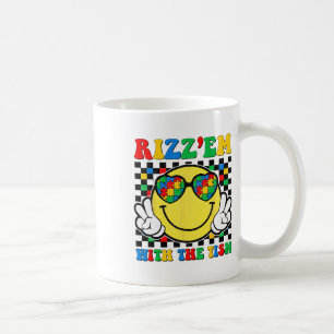 Rizz Em With The Tism Funny Autism Awareness Boys Coffee Mug
