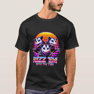 Rizz Em With The Tism Funny Meme Autistic Possums T-Shirt