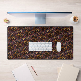 Rizz Em With The Tism Meme Autism Funny Racoon Desk Mat