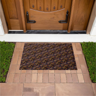 Rizz Em With The Tism Meme Autism Funny Racoon Doormat