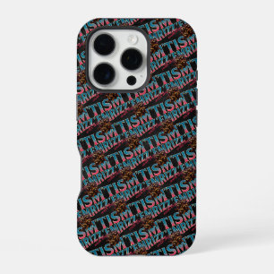 Rizz Em With The Tism Meme Autism Funny Racoon iPhone 16 Pro Case