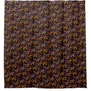 Rizz Em With The Tism Meme Autism Funny Racoon Shower Curtain