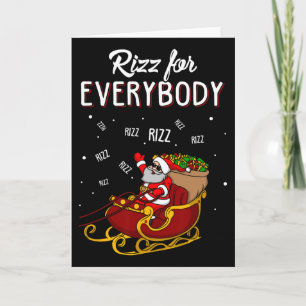 Rizz For Everybody Merry Rizzmas Teens Kids Funny Card
