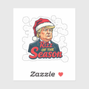 Rizz of The Season Funny Trump Christmas Santa