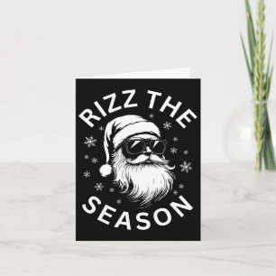 Rizz The Season Santa Claus Funny Christmas Card