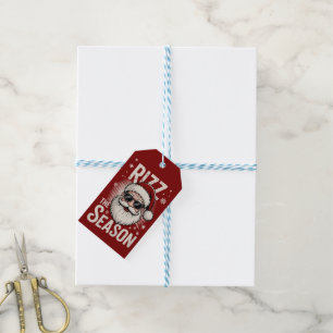Rizz The Season Santa Claus Rizzmas Funny Xmas Gift Tags