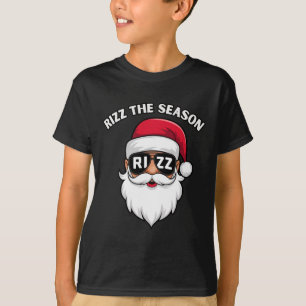 Rizz The Season Santa Claus Rizzmas Riz Funny Chri T-Shirt