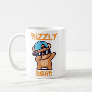 Rizzly Bear Cool Bear with sunglasses Coffee Mug