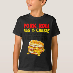 Rk Roll Egg And Cheese New Jersey Pride Nj Foodie T-Shirt