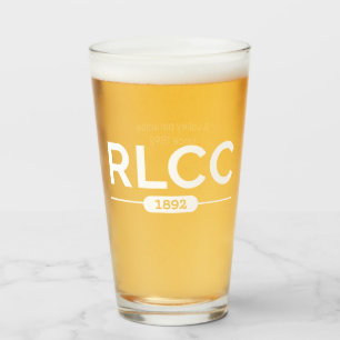RLCC Logo Pint Glasses - White