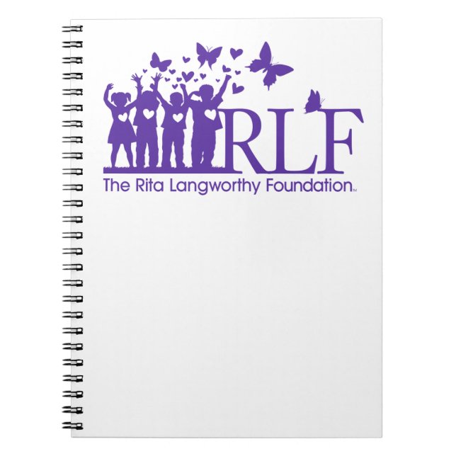 RLF Logo Notebook, 80 pages Spiral Notebook (Front)