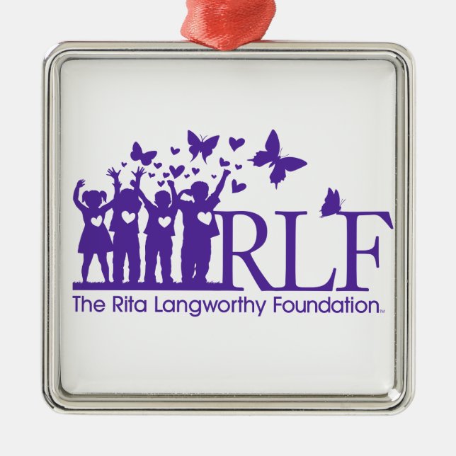RLF Logo Premium Square Ornament (Front)