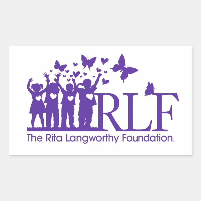RLF Signature Logo Rectangle Sticker, Glossy Rectangular Sticker (Front)