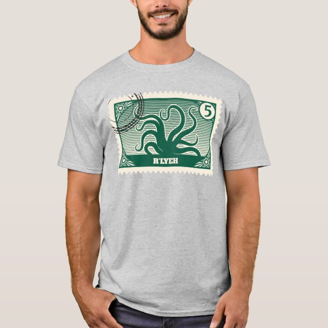 R'lyeh Post Stamp T-Shirt (Front)