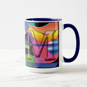 RM monogrammed coffee mug