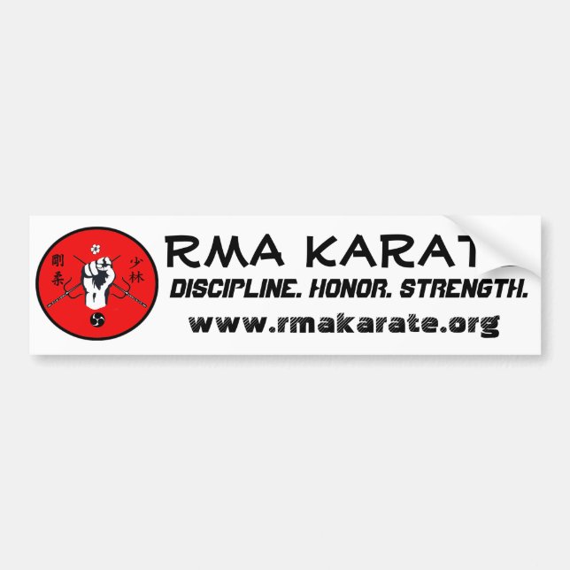 RMA Karate Bumper Sticker (Front)