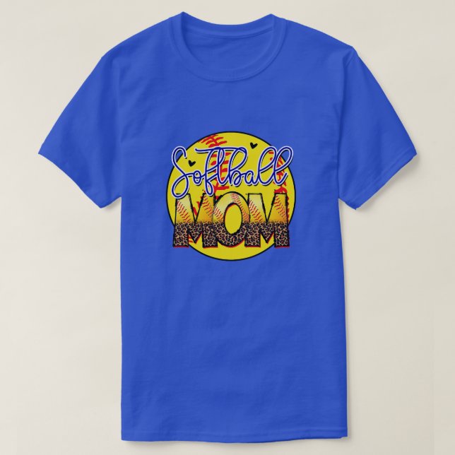 Rms00736 softball mum T-Shirt (Design Front)