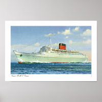 rms Caronia at Sea