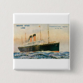 RMS Celtic 15 Cm Square Badge