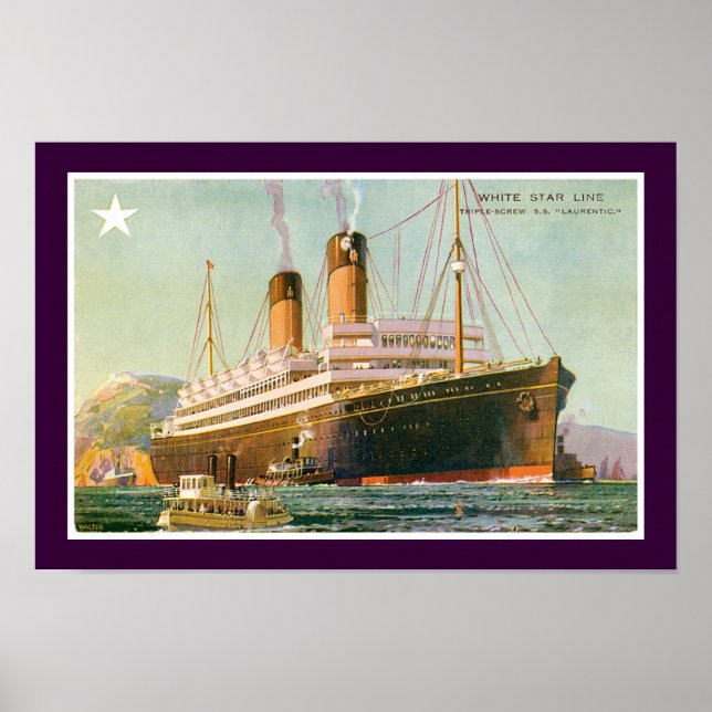 RMS Laurentic Poster (Front)