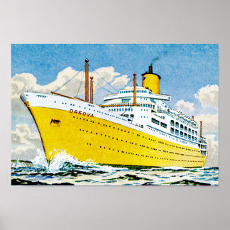RMS Orsova at Sea Poster