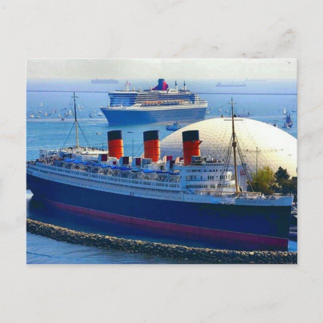 RMS Queen Mary Collection Postcard (Front)
