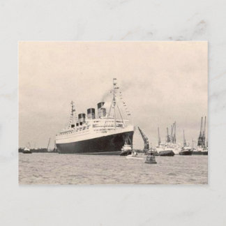 RMS Queen Mary Maiden Voyage PostCard