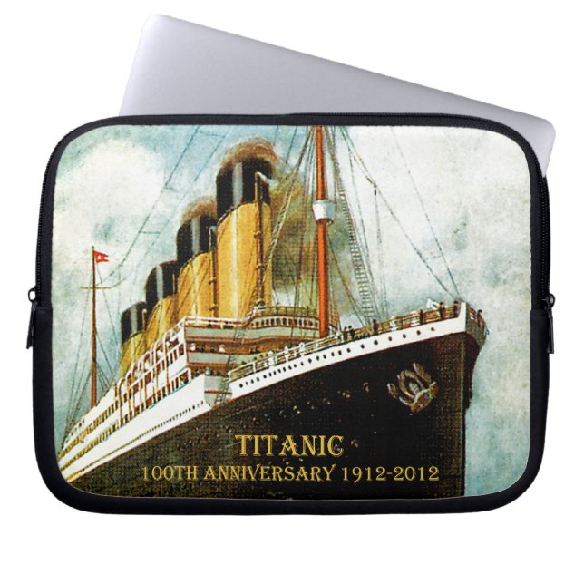 RMS Titanic 100th Anniversary Laptop Sleeve (Front)