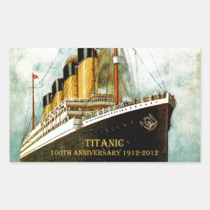 RMS Titanic 100th Anniversary Rectangular Sticker