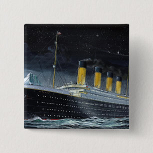 RMS Titanic 15 Cm Square Badge