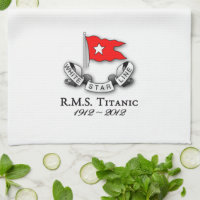 RMS Titanic 1912-2012  American MoJo Kitchen towel