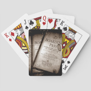 RMS Titanic Boarding Passes Playing Cards