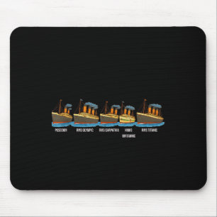 Rms Titanic Britannic Poseidon Carpathia Famous Sh Mouse Pad