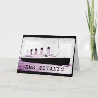 RMS TITANIC CARD