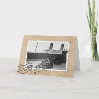 RMS TITANIC CARD
