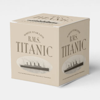 RMS Titanic Ghost Ship Sepia Classic 2x2 Favour Bo Box